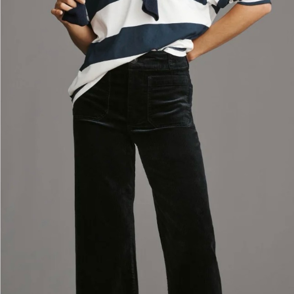 NWOT The Colette Full-Length Wide-Leg Corduroy Pants by Maeve 30P